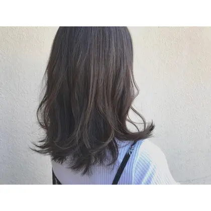 3dヘアカラー ハイライト スモークカラー スモーキーベージュ 透けカラー Luxy Hair Resort所属 なかにし まゆみのヘア カタログ ミニモ