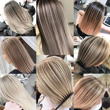 バレイヤージュ 21年夏人気のバレイヤージュのヘアカラー 髪色カタログ 2ページ目 ミニモ