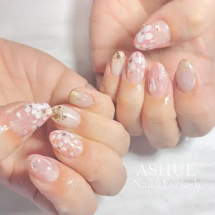 桜ネイル 21年夏人気の桜ネイルのネイルデザイン ネイルアートカタログ 18ページ目 ミニモ