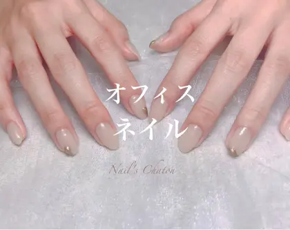 自爪風ネイル っ 淡いピンクで爪先の白い部分をボカしてます マットコー Nail S Chaton所属 ネイルズシャトン Jrネイリスト福永のネイルデザイン ミニモ