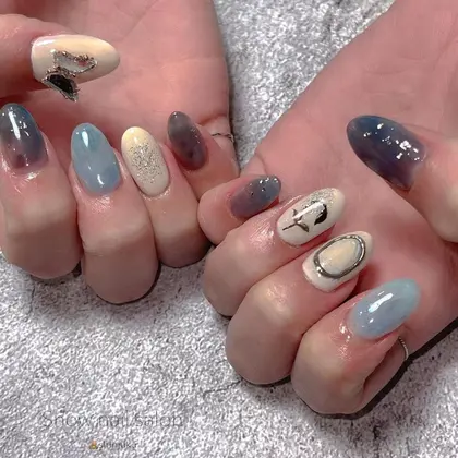 べっ甲ネイル 22年夏人気のべっ甲ネイルのネイルデザイン ネイルアートカタログ 38ページ目 ミニモ