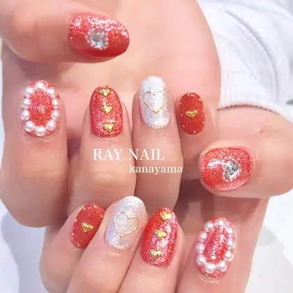 赤色 21年夏人気の赤色 レッド のネイルデザイン ネイルアートカタログ 13ページ目 ミニモ