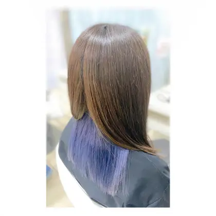 ブリーチ2 3回必須 明るめの青 黒染めや ずっと暗い色にしてた方は要相談 髪質によってできる色が変 Produce町田店所属 仲村渠 ひかるのヘアカタログ ミニモ