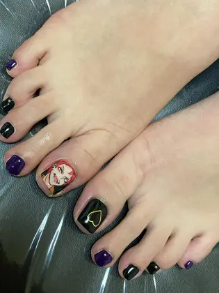 ノンタンネイル ジェルアートし放題 マグネットネイル ネイルサロンconnection所属 安藤 シャルロッテのネイル デザイン ミニモ