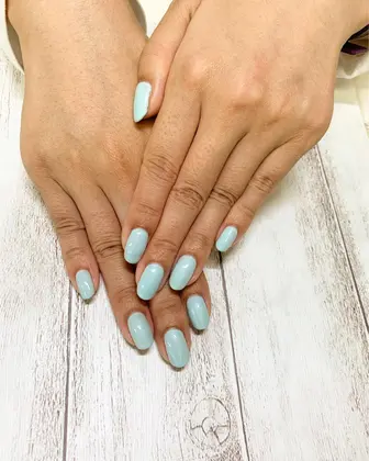 ネイルモデルさんに施術しました ネイルサロン アジアン 池袋店所属 新里 梢のネイルデザイン ミニモ