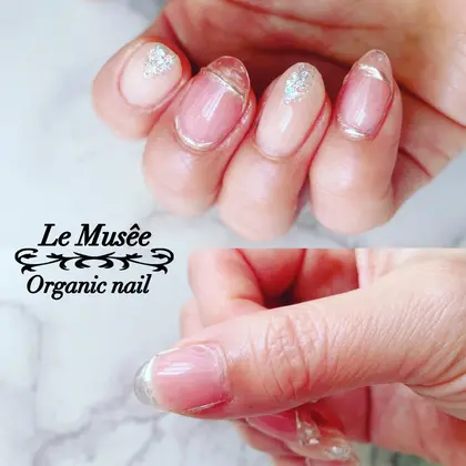爪 皮膚を溶かすアセトンは使用しません マシンでジェルを一層残す 安心安全なフィルインオフを行っ オーガニックネイル Le Musee 芦花公園所属 Reiko Hamanoのネイルデザイン ミニモ