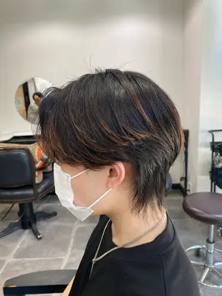 ウルフ センターパート 所属 メンズカット 梅田 茶屋町中村 樹希亜のヘアカタログ ミニモ