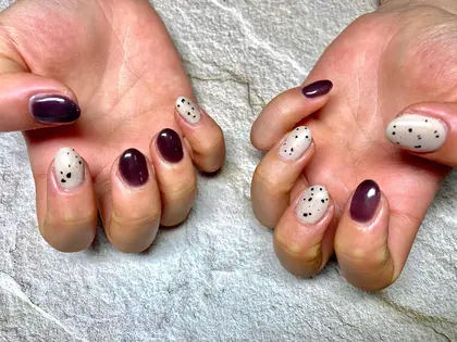 自爪風ネイル っ 淡いピンクで爪先の白い部分をボカしてます マットコー Nail S Chaton所属 ネイルズシャトン Jrネイリスト福永のネイルデザイン ミニモ