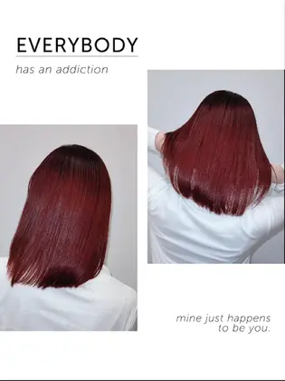 カシスボルドー ダブルカラー ブリーチ１回 Ash 日暮里店所属 ハイトーンカラー Ash日暮里鈴木秋穂 のヘアカタログ ミニモ