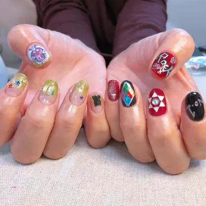 推しネイルもお任せください好きをカタチに Na S Her所属 Kinjo Natsukiのネイルデザイン ミニモ