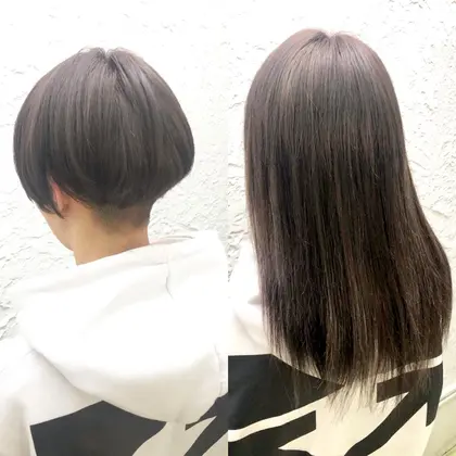 刈上げショートからミディアムロングに大変身 枚数もしっかり付けてあるので馴染みも アプリ登録済 あるじゃんすー沖縄店所属 あるじゃんすー 沖縄店のヘアカタログ ミニモ