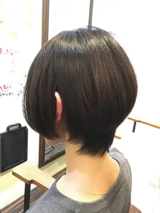 ショートボブ 22年秋人気のショートボブのヘアスタイル 髪型カタログ 55ページ目 ミニモ