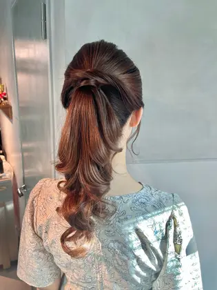 ポニーテール　ミドルサイズ　no1 ポニーテール】2025年秋人気のポニーテールのヘアアレンジ・髪型