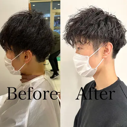 波巻きパーマ スパイラルパーマ ソフトツイスパ Ash下丸子所属 副店長 メンズ パーマ 特化鈴木薫のヘアカタログ ミニモ