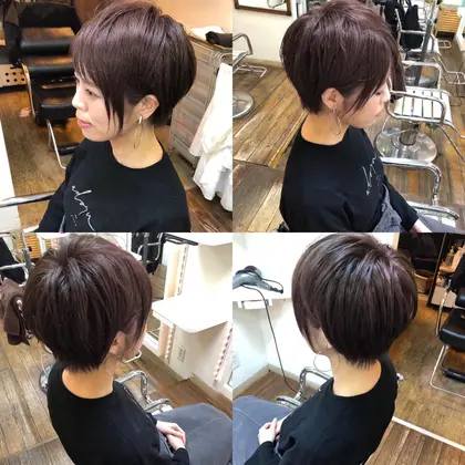 インナーカラーレット ベリーショート インナーカラーはブリーチして色入れると 4000円 ブ Micca所属 市橋 享 のヘアカタログ ミニモ