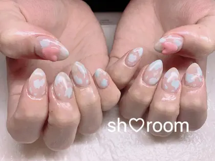 ニュアンスネイル ぷっくりネイル ぷっくりハートネイル 河内長野ネイルサロン 河内長野 ネ Nail Salon Saki所属 Sh Roomの ネイルデザイン ミニモ