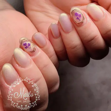 押し花アクセサリードーム Nail Eyelash Salon Mailo 池袋店所属 Mailo 諏訪のネイル デザイン ミニモ