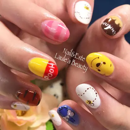 ディズニーネイル プーさんネイル Nail Este Laule A Beauty所属 Laule A Chimoのネイル デザイン ミニモ ディズニーネイル プーさんネイル Nail Este Laule A Beauty所属 Laule A Chimoのネイル デザイン ミニモ
