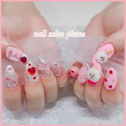 plume nail.*·̩͙.*· bt21BTS진ネイル 3Dパーツはご予約1週間前