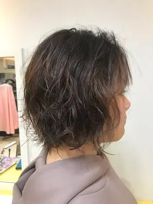 エアウェーブのミディアムウェーブスタイル 美容室stella所属 平塚湘美 横田 尚登のヘアカタログ ミニモ