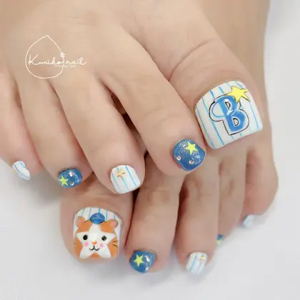 メロンソーダネイル 桜木町ネイルサロンkuriko Nail所属 Kuriko Nailのネイルデザイン ミニモ