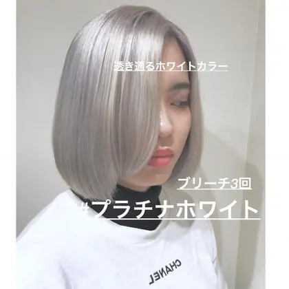 プラチナホワイト Zest Plus 所属 西野和人 ハイトーン のヘアカタログ ミニモ