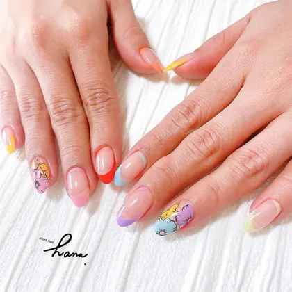 結婚式の参列ように 留袖にあわせたカラーのネイル おまかせでアートさせてもらいました Nailsalon Chatchat所属 小林 由花のネイル デザイン ミニモ