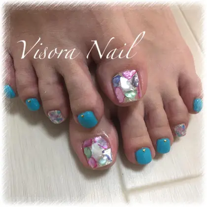 フットネイル 21年夏人気のフットネイル ペディキュア のネイルデザイン ネイルアートカタログ 58ページ目 ミニモ