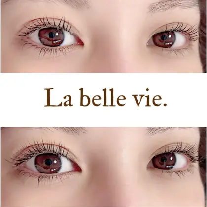自まつ毛が長く逆まつげなリピーター様 ナチュラルにしたいとの事でしたので ラッシュリフト 次世代パ La Belle Vie Lash所属 ラベルヴィ ラッシュのマツエクデザイン ミニモ