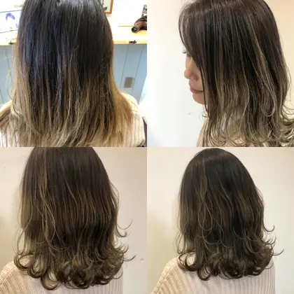 透明感のあるミルクティーベージュ アグヘアー 岐阜美容院 ミルクティー グレージュ 外国 Agu Hair Gold所属 小川 万里奈のヘアカタログ ミニモ