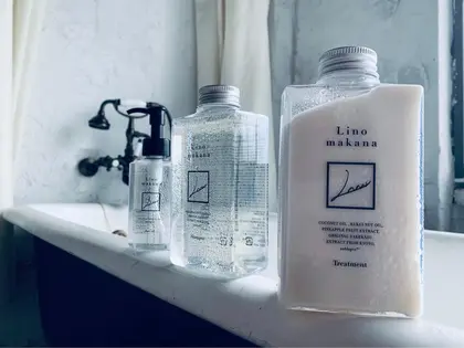 Noismオリジナル シャンプー トリートメント リノマカナ リノマカナはハワイ語で 輝く贈り物 Hair Make Noism Eha 所属 Noism副店長 岡野右京のヘアカタログ ミニモ