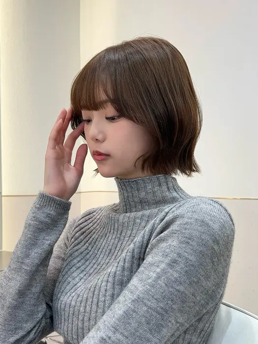 #ボブ #くびれボブ #外ハネ #外ハネボブ #韓国ボブ #韓国 #韓国ヘア #髪質改?...