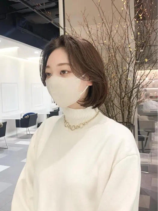 お色気タンバルモリ 韓国ボブに顔まわり毛流れで上品なボブに K Two 名古屋所属 本格韓国ヘア 秋山友吾のヘアカタログ ミニモ