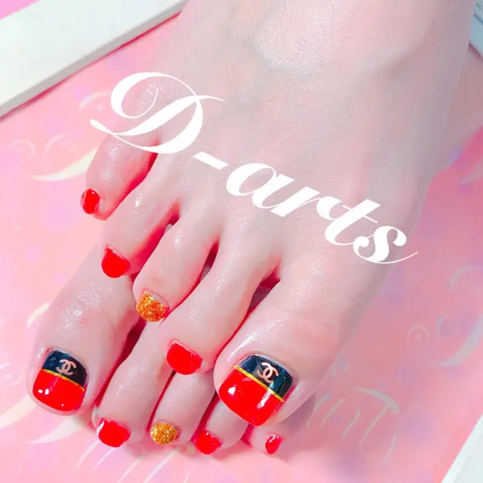 シャネルフット ﾟ ﾟ ﾉ S S所属 S S 村田小百合のネイルデザイン ミニモ