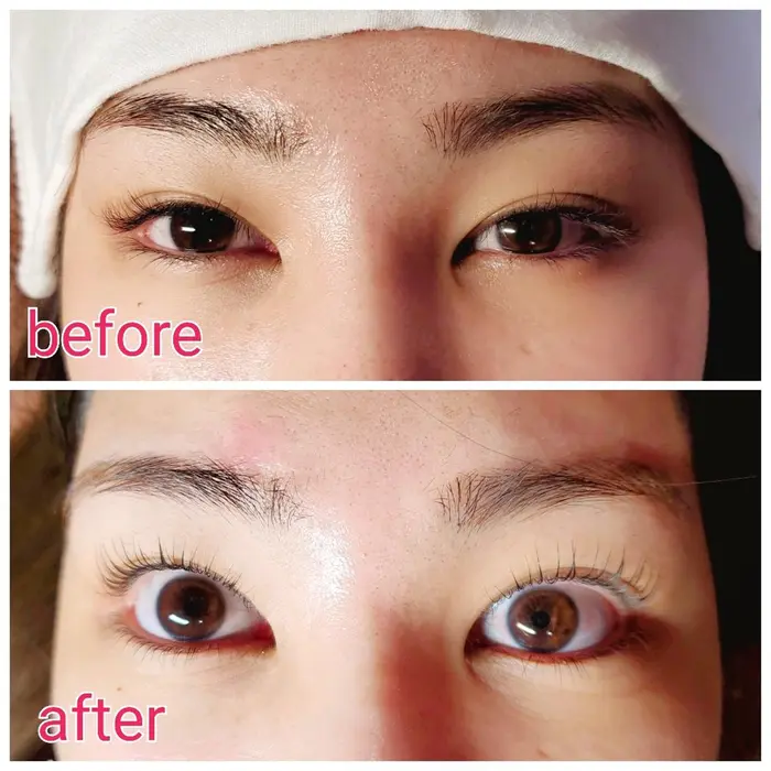 上下パリジェンヌラッシュリフト Beauty Space品川大井町店所属 金 隣伊のマツエクデザイン ミニモ