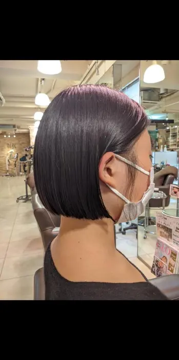 タッセルボブ耳かけver 美容室bcbg ベーセベーゼ 成増店所属 蒲生 優のヘアカタログ ミニモ
