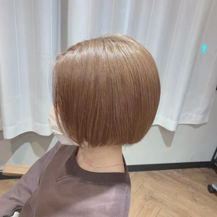 ミニボブで可愛く Litzy By Khair所属 内田 真希 ショート ピンクカラー のヘアカタログ ミニモ