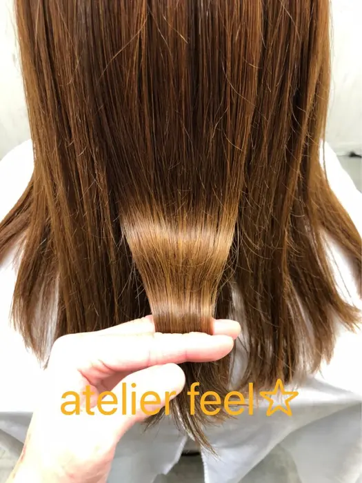 縮毛矯正 今回は物理的ダメージ セニングによる削がれすぎ カラーや毎日のヘアアイロンによるキュ アトリエ フィール所属 山口 有未のヘア カタログ ミニモ