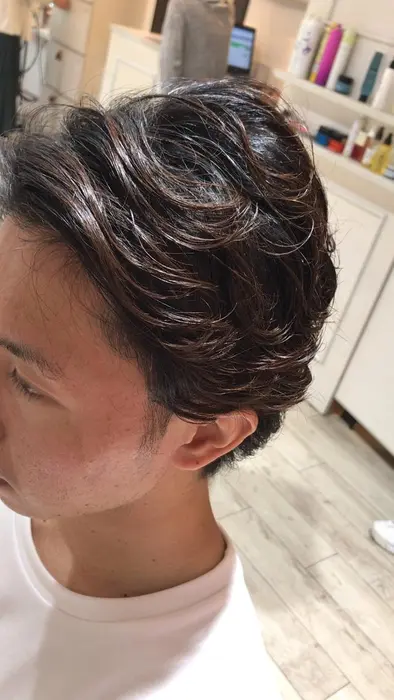 髪質改善 ツヤ髪 美髪 超音波アイロン Aujua サイエンスアクア ロング ミディ Alushe錦糸町所属 メンズパーマ 似合わせカラー 龍毅のヘアカタログ ミニモ