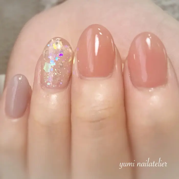スカルプネイル キラキラネイル 深爪矯正 ユミ ネイルアトリエ所属 ネイリスト Yumiのネイルデザイン ミニモ