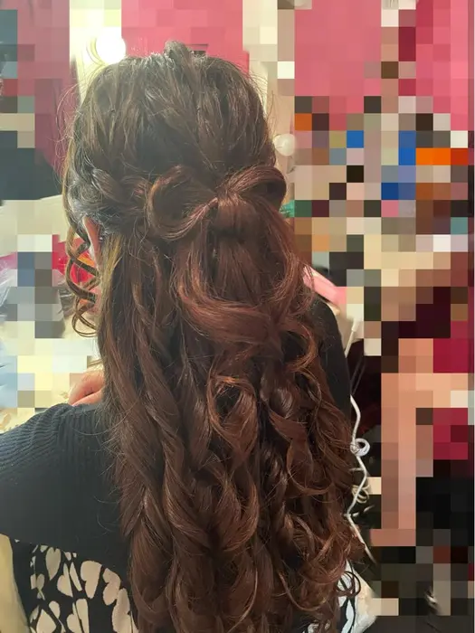 サイド編み込み バックリボンのハーフアップ Hair Make Shaka所属 若木 夏美のヘアカタログ ミニモ