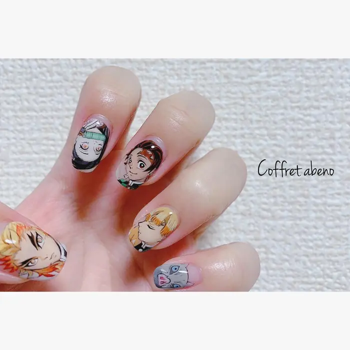 キャラアートネイルです Coffret あべの店所属 中村 亜里沙のネイルデザイン ミニモ