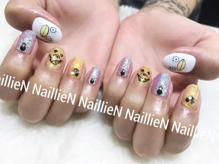 銀魂 追加キャラクターアート 1100 Naillien所属 Nail Lienのネイルデザイン ミニモ