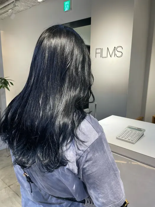 カラーモデル募集中 ブルーブラック Films渋谷所属 Kino のヘアカタログ ミニモ