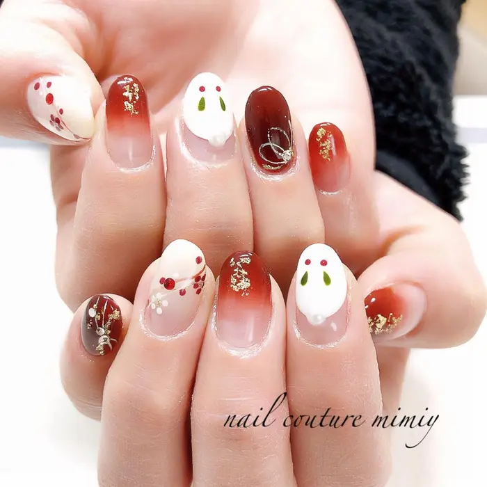 お正月ネイル Nail Couture Mimiy所属 N Couture Mimiyのネイルデザイン ミニモ お正月ネイル Nail Couture Mimiy所属 N Couture Mimiyのネイルデザイン ミニモ