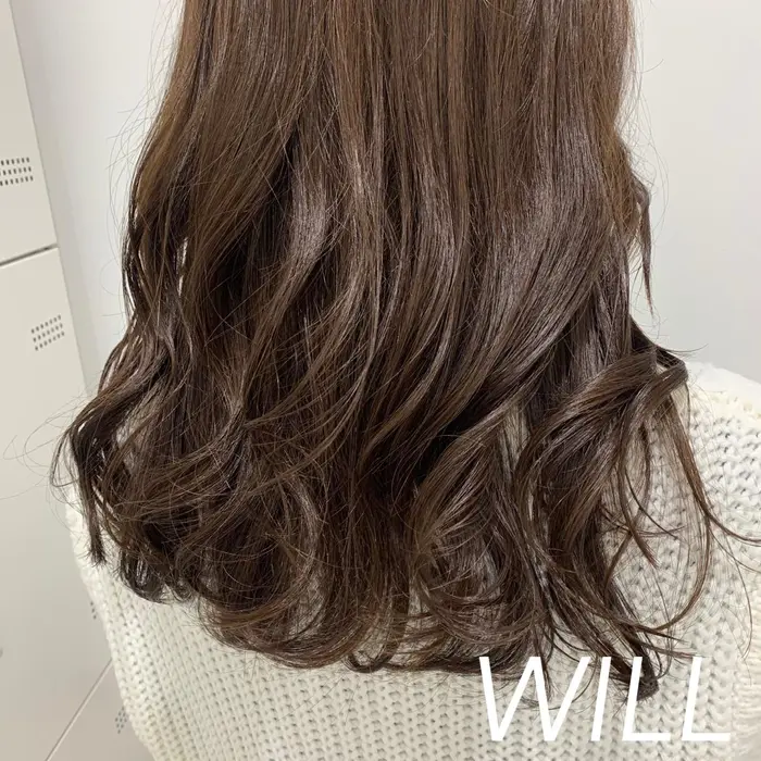 モカベージュ ブリーチなし Will所属 Will 渡邉菜那子のヘアカタログ ミニモ