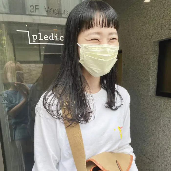 たまにはボブ以外も 似合うオン眉にしてください って いらしてくださったお客様 前 Pledica所属 サトウ リョウのヘアカタログ ミニモ