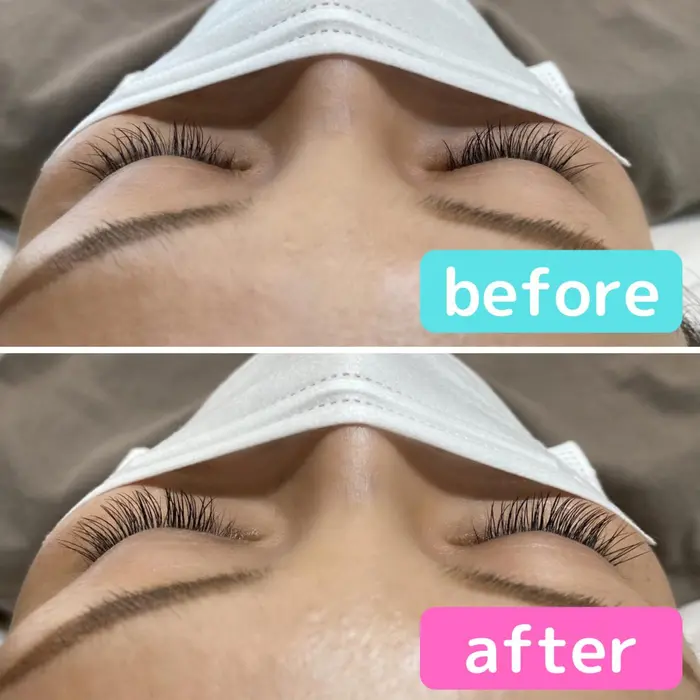 40本 リペア 全部オフして付け直さなくても 長さ 向きが揃ってないものだけをオフして 付け足す Dere Dir Face所属 Dere Dir Faceのマツエクデザイン ミニモ