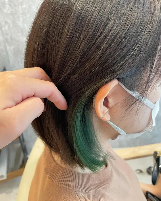 インナーカラー ミニボブスタイルのインナーカラーめちゃ可愛いです インナーだったらそこま Dejave Hair 髪質改善専門店所属 Dejave たなか りんのヘアカタログ ミニモ