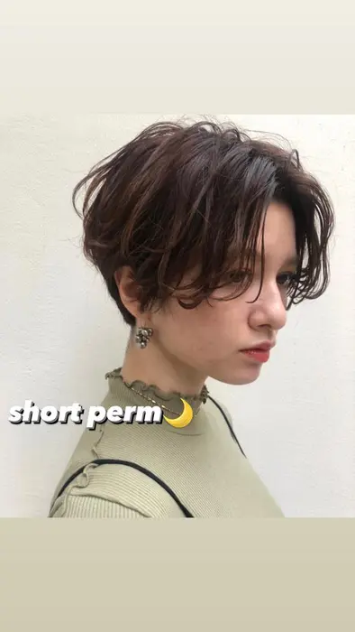 ショートのパーマモデル募集してます 一人ひとりに似合わせたショートパーマ Lien所属 透明感カラー Yutoのヘアカタログ ミニモ